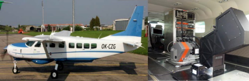 Cessna Grand Caravan C208B and HyPlant installed in the front and TASI sensor senor in the second hatch