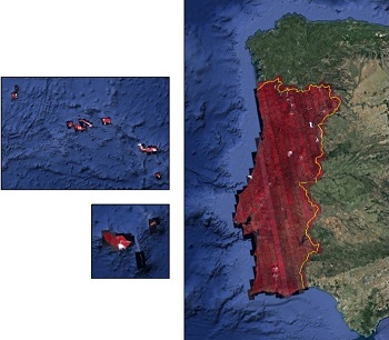 GEOSAT-2 Portugal 2021 - Spatial Coverage of the Dataset