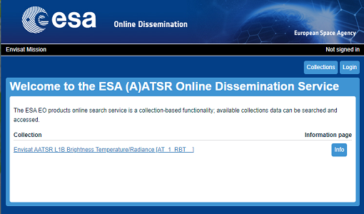 Envisat AATSR 4th reprocessing data now available on new ESA Dissemination Server