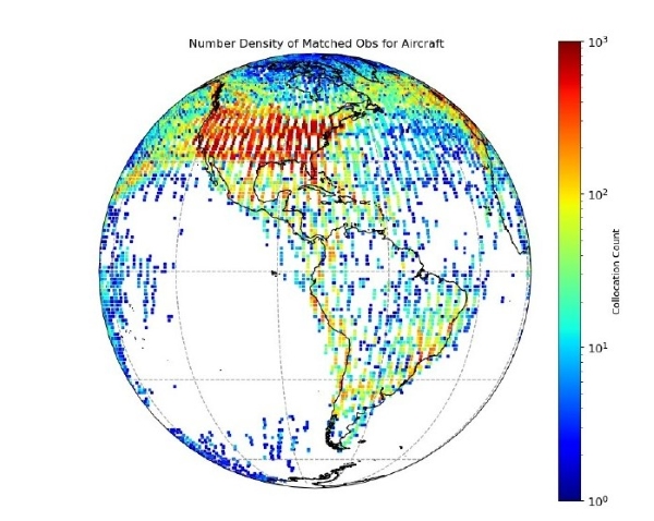 Aeolus winds matched with aircraft observations