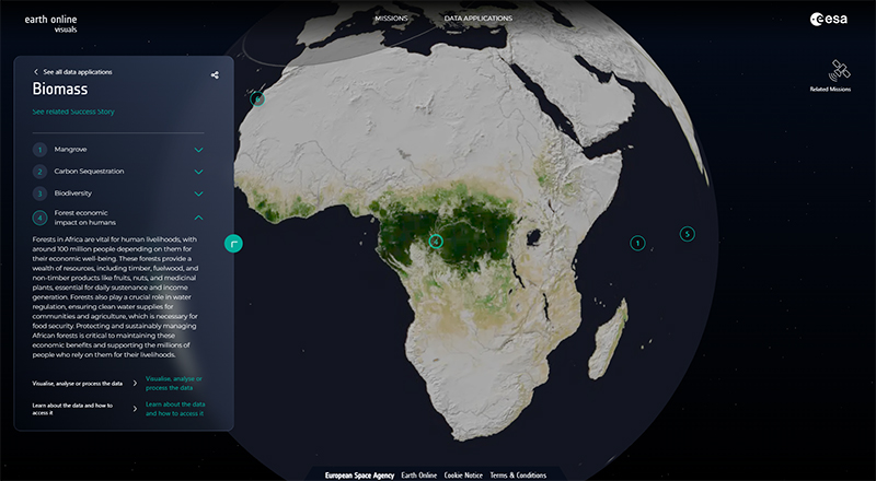 Forest monitoring data application
