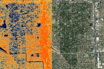 Daytime Thermal Infrared Imagery, Fresno, California - ©2023 SatVu