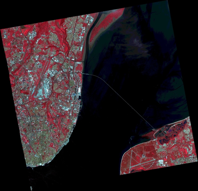 GEOSAT-2 image over Lisbon in Portugal