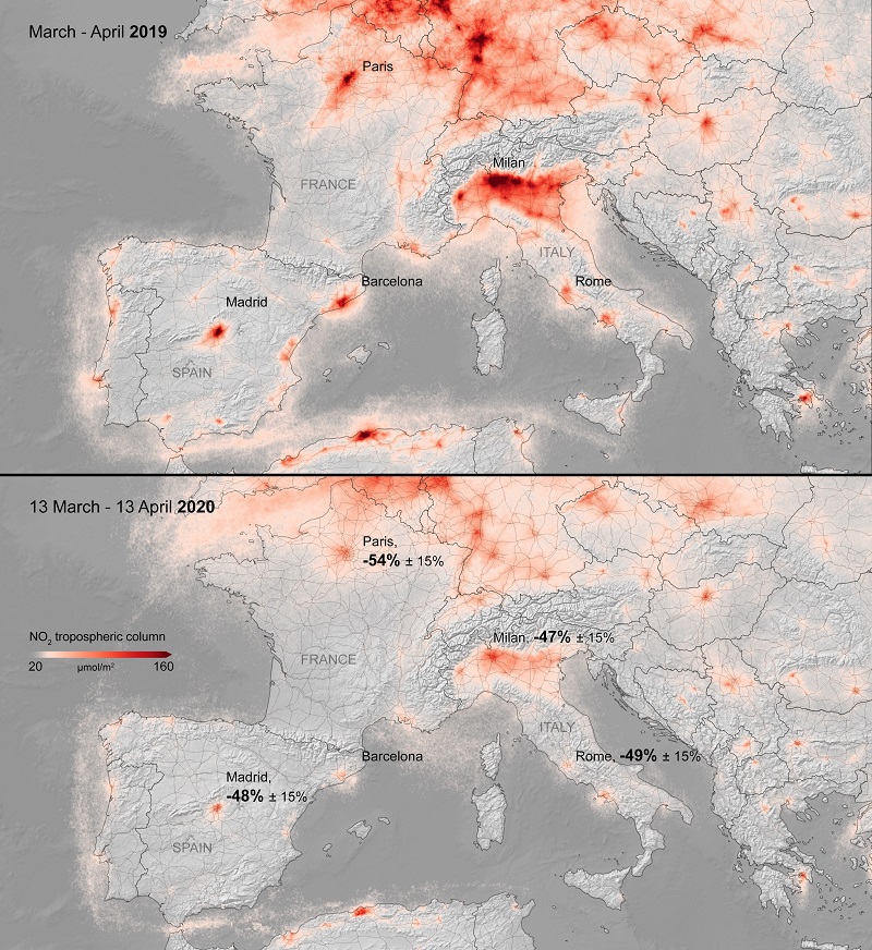 Mapping air pollution in Europe with Sentinel-5P