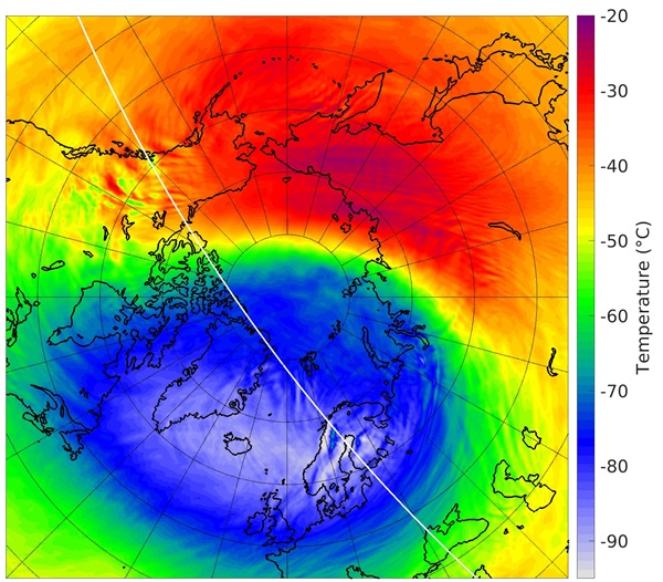 EarthCARE's incredible images of winter in the stratosphere