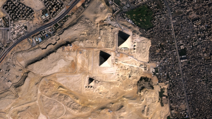 Vision-1 captures the Pyramids of Giza