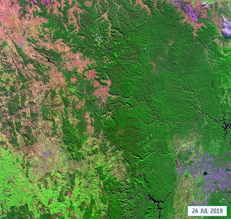 Landsat 8 captures Australian wildfires