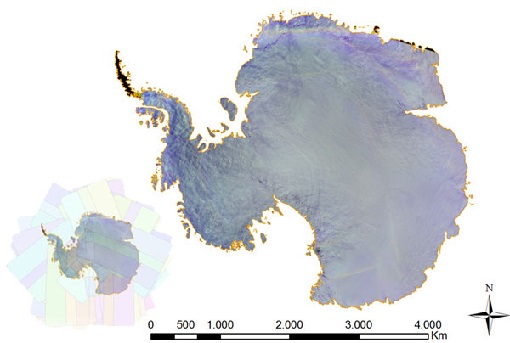 PROBA-V data over Antarctica from Nov 2017 to Feb 2018