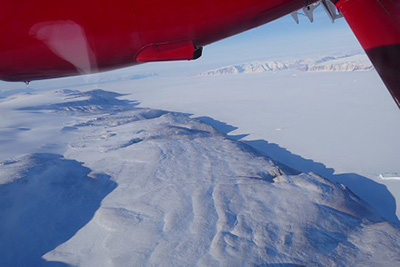 View of the Arctic from a Twin Otter aircraft