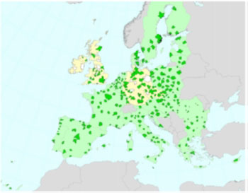 WorldView European Cities Map