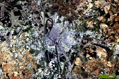 Landsat 5 image of Seville, Spain, 1984