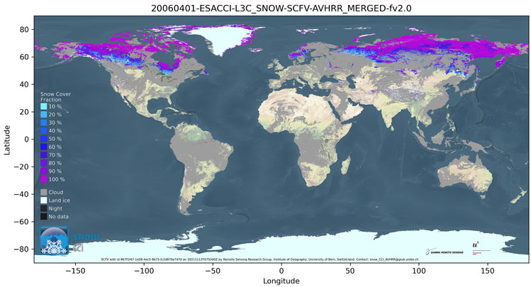 Global viewable fractional snow cover