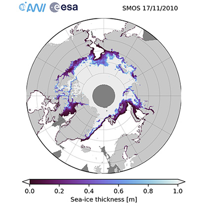 SMOS sea ice thickness