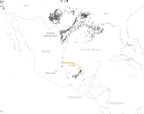 Oil and gas extraction areas