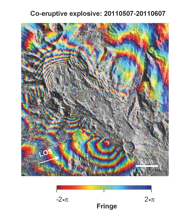 Explosive phase of 2011 eruption caught by Envisat