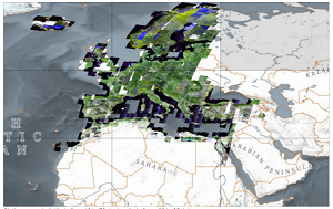 Static map of Landsat-5 TM Cloud Free collection