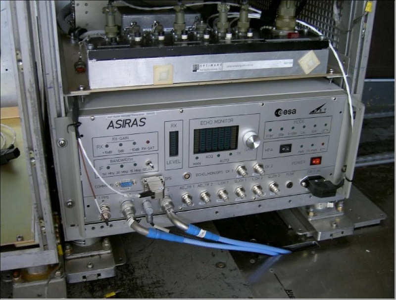 ASIRAS instrument onboard the aircraft