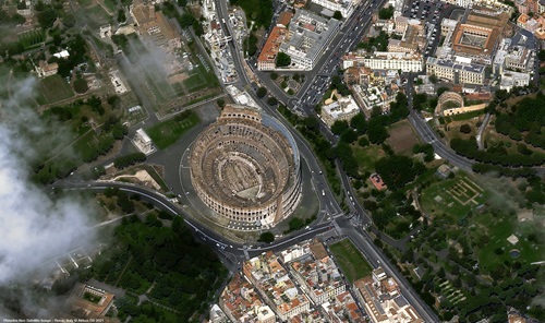 The Colosseum of Rome: As seen by Pléiades Neo