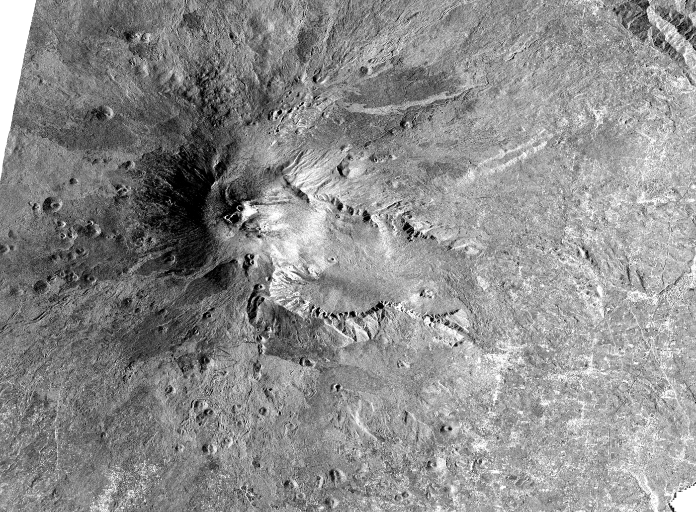 Image for search result element with title: Radar views of Mount Etna, Italy: As seen by COSMO-SkyMed and ERS-2