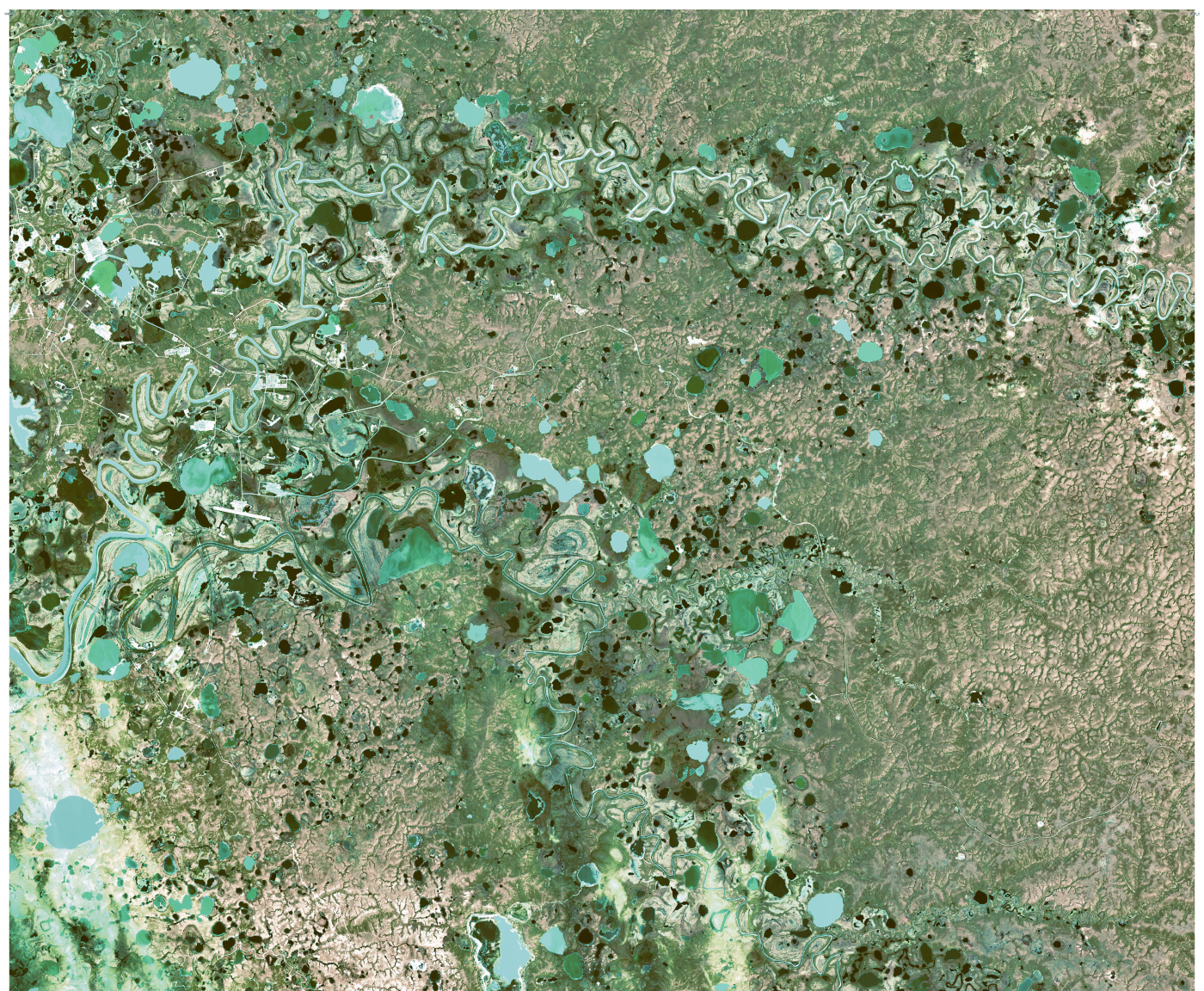 Image for search result element with title: Yamal Peninsula, Russia: As seen by SPOT-5
