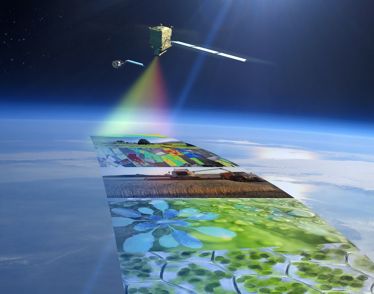 Image of the FLEX satellite in space