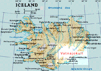 Vatnajoekull Map